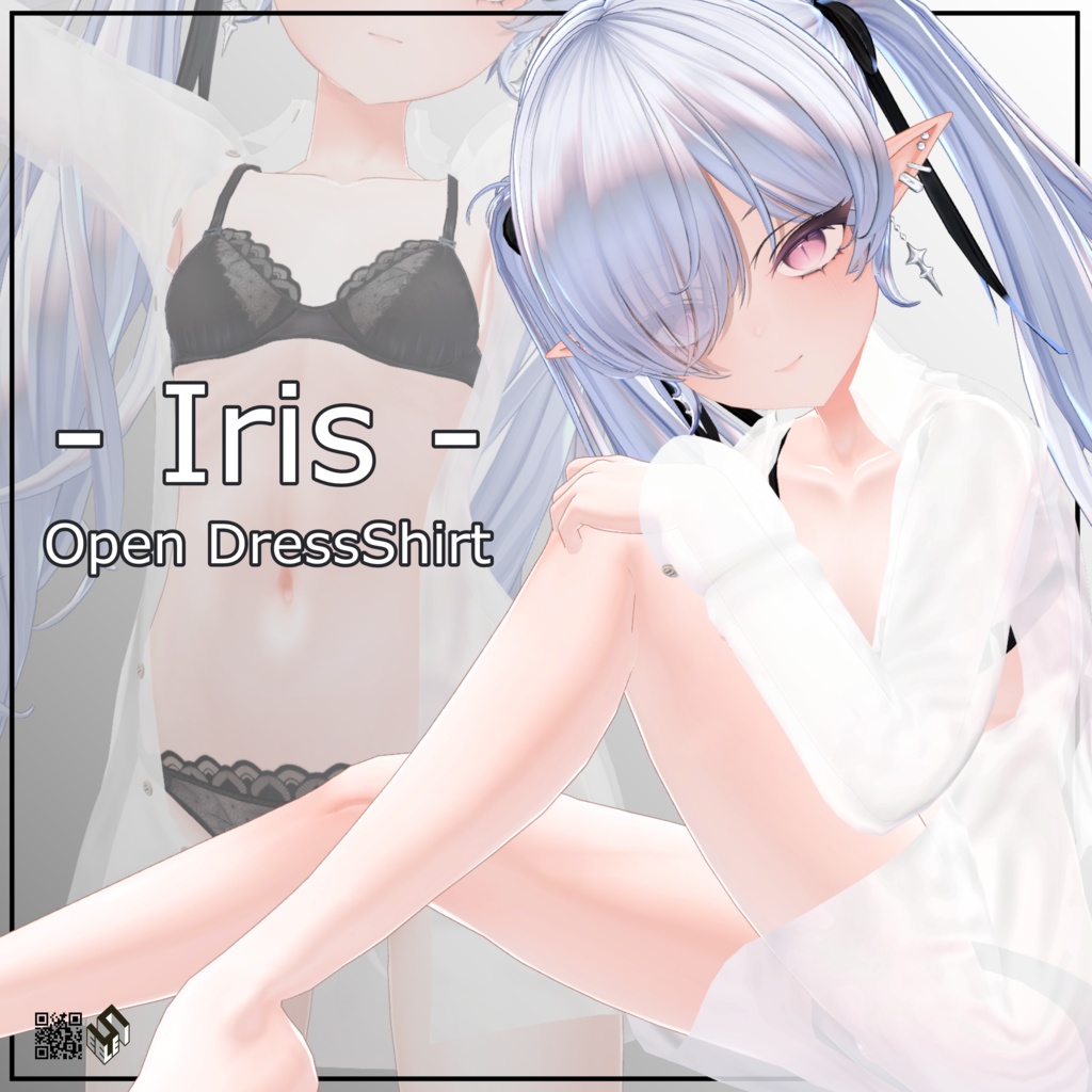 【イリス用】開き彼シャツ - Open Dress Shirt - for Iris