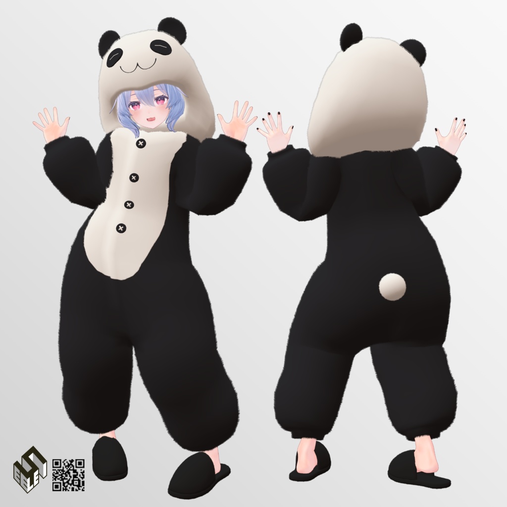【8モデル用】パンダきぐるみ - Panda Kigurumi - For 8 Avatars