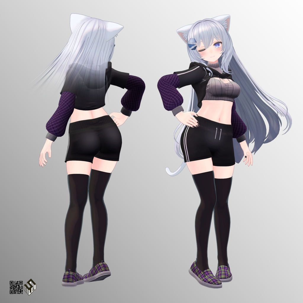 【サリア用】カジュアルクロップトップ - Casual Crop Top - For Saria