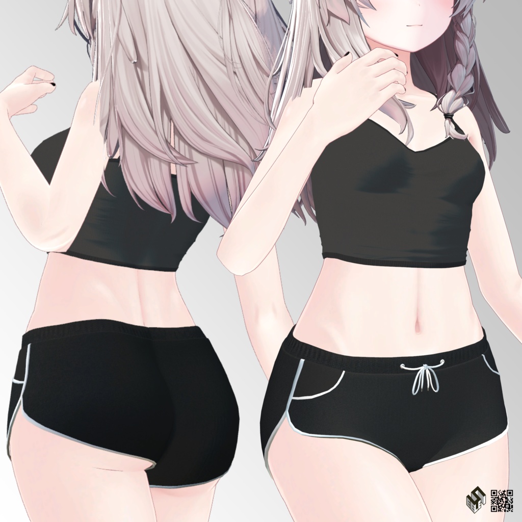 【19モデル対応】 ジャストドルフィンパンツ - Just Dolphin Pants For 19 Avatars