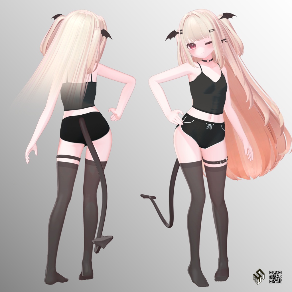 【リリカ用】ジャストドルフィンパンツ & キャミトップ - Just Dolphin Pants & Cami Top - For Ririka