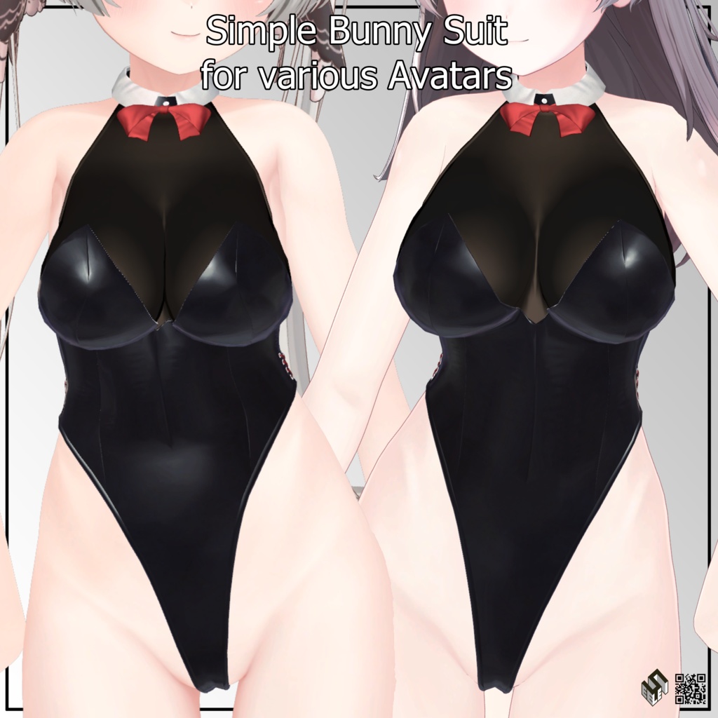 【9モデル対応】シンプルバニースーツ - Simple Bunny Suit For 9 Avatars