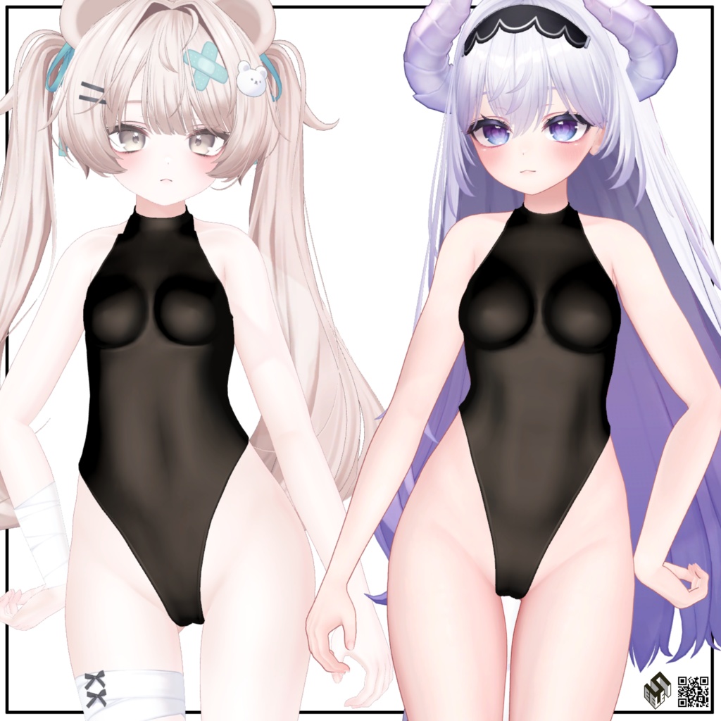 【14モデル対応】シンプルレオタード - Simple Leotard For 14 Avatars
