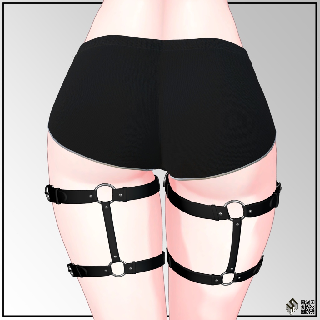 【15モデル対応】シンプルガーター - Simple Garter For 15 Avatars