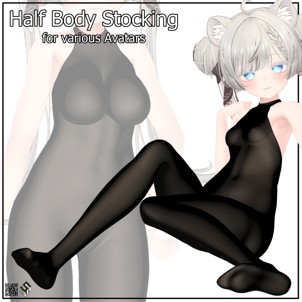 『350円Sale』【10モデル対応】全身タイツ - Half Body Stockings for 10 Avatars
