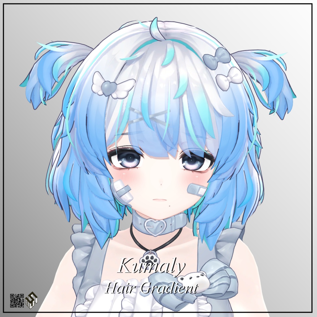 Sale【クマリ用】ヘア グラデーション メッシュ - Hair Gradient Texture for Kumaly