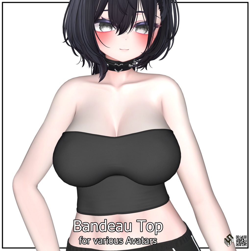 【15モデル対応】ベアトップ - BandeauTop for 15 Avatars