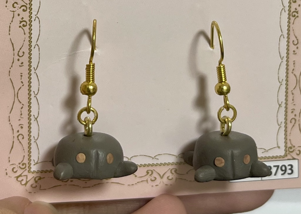 ちいさな蟹さんのイヤーアクセサリー