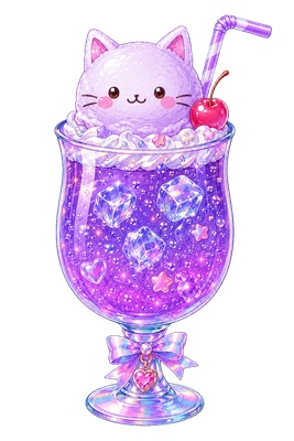 【無料配布】ฅネコちゃんフロートฅ 全4種