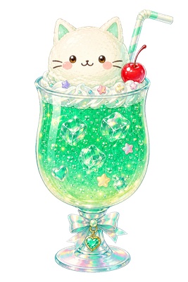 【無料配布】ฅネコちゃんフロートฅ 全4種