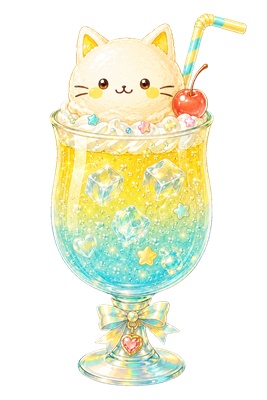 【無料配布】ฅネコちゃんフロートฅ 全4種