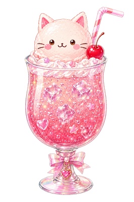 【無料配布】ฅネコちゃんフロートฅ 全4種
