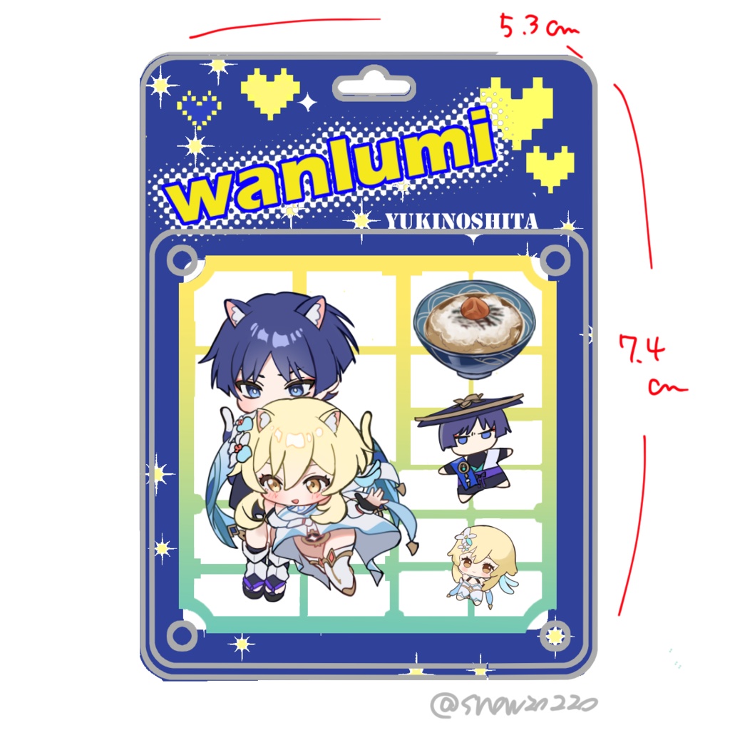 【単品】パッケージ風アクキー【放蛍】(ブリスター風アクキー)