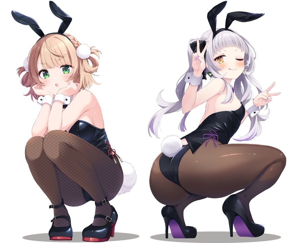 【再販】(非公式)C105バニーしぐれうい&バニー紫咲シオンアクリルスタンド