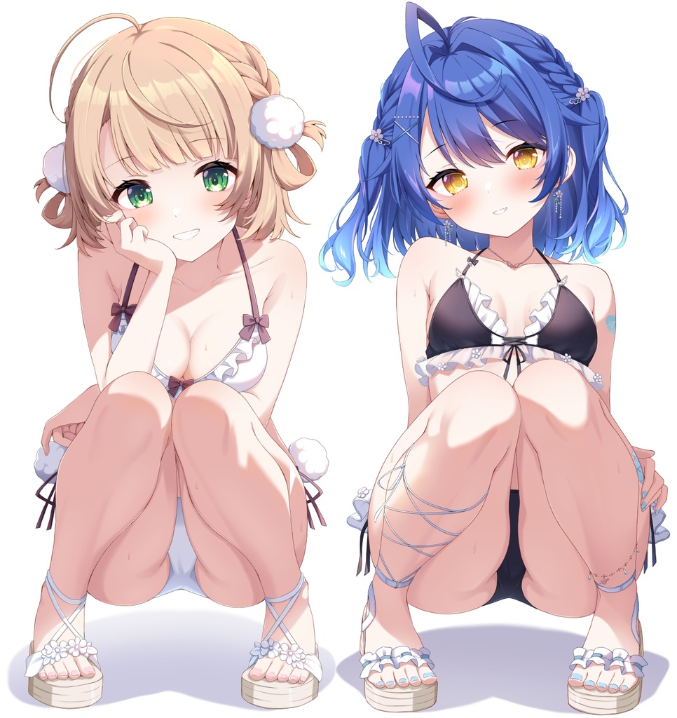 【受注再販】【非公式】しぐれうい＆天宮こころ 水着アクリルスタンド