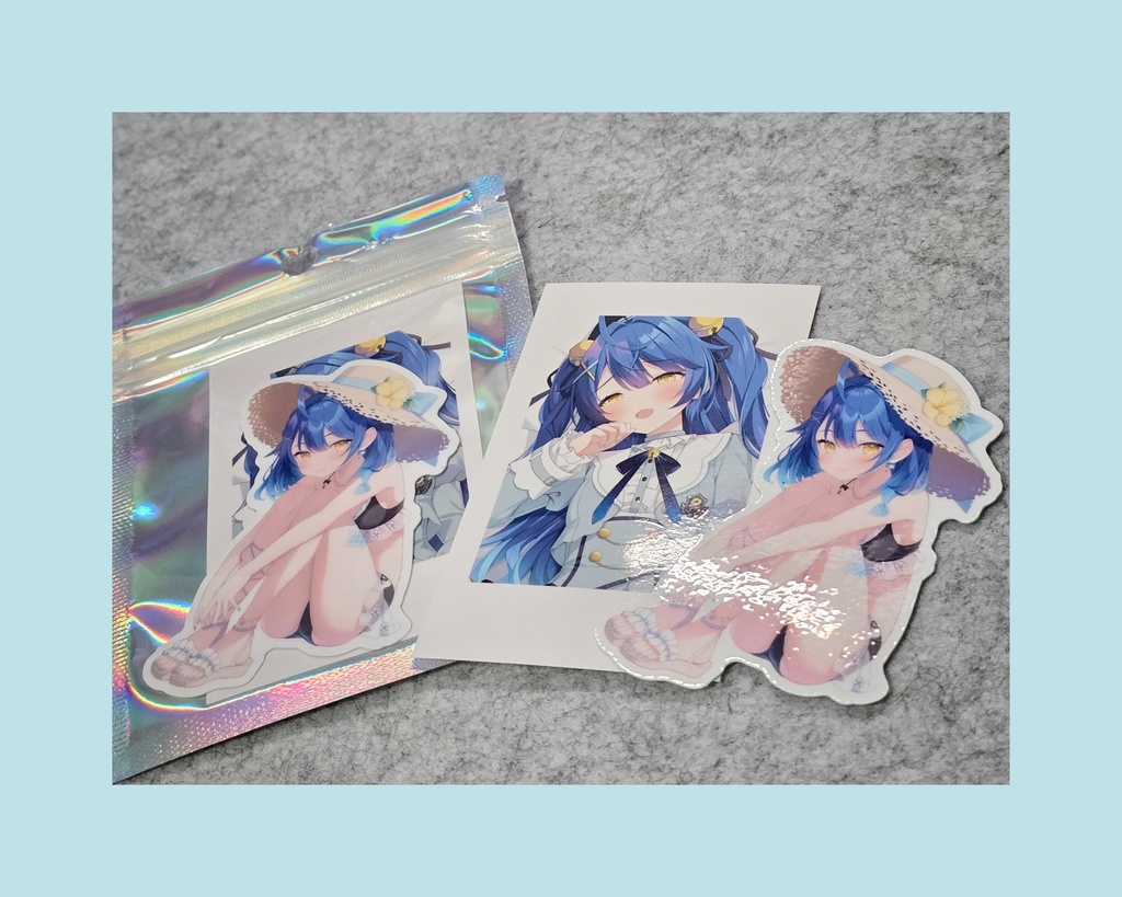 【非公式】天宮こころ ステッカー&チェキセット【にじそうさく11】