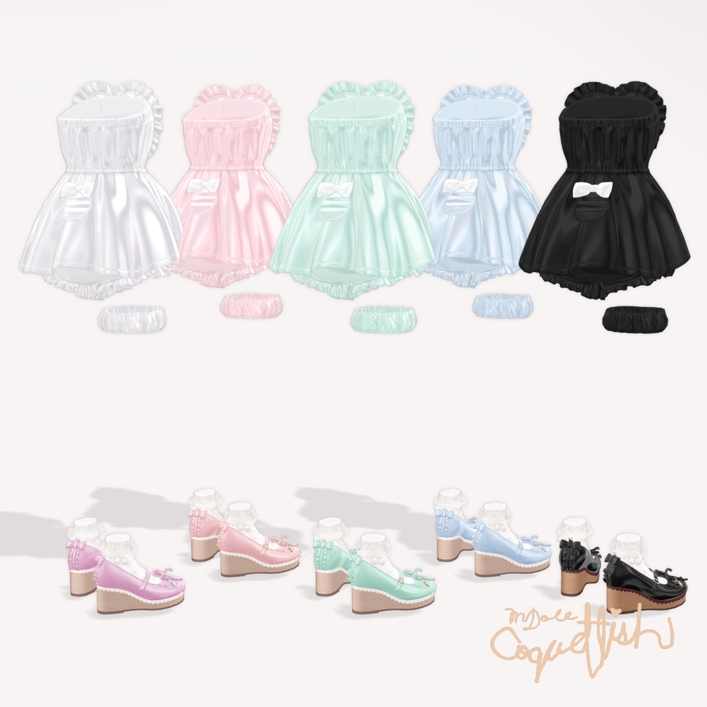 【25以上アバターセミ対応】Wrap Towel Doll【#MDoll_Coquettish】