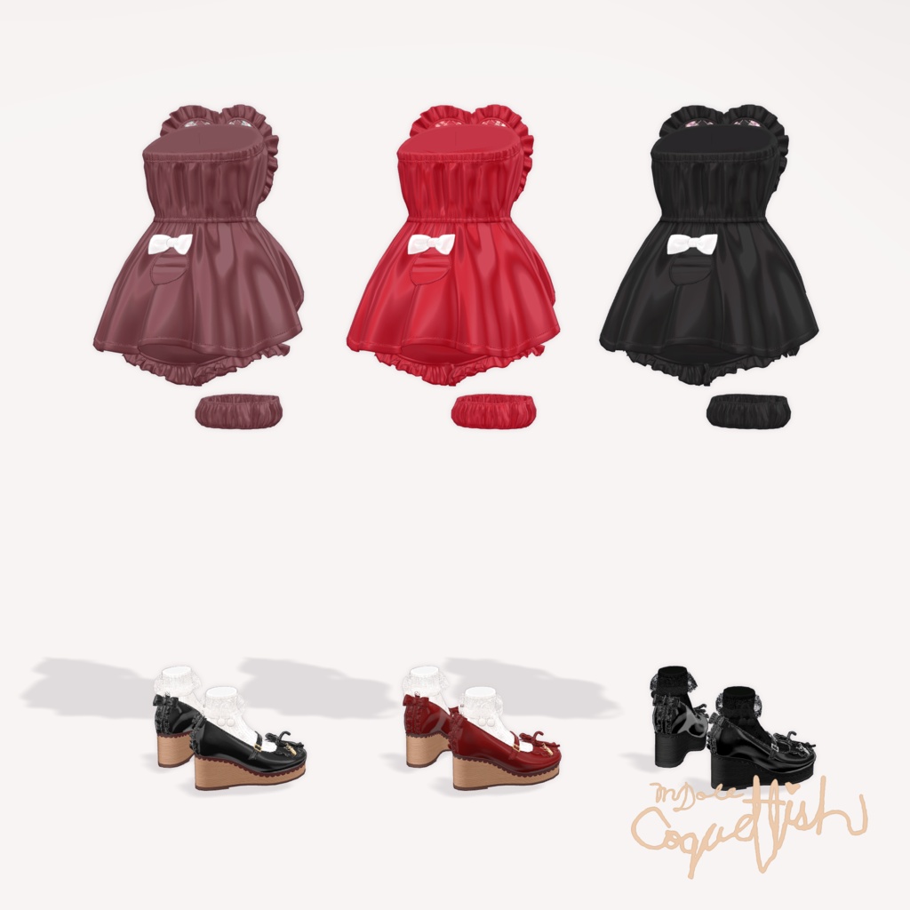 【25以上アバターセミ対応】Wrap Towel Doll【#MDoll_Coquettish】