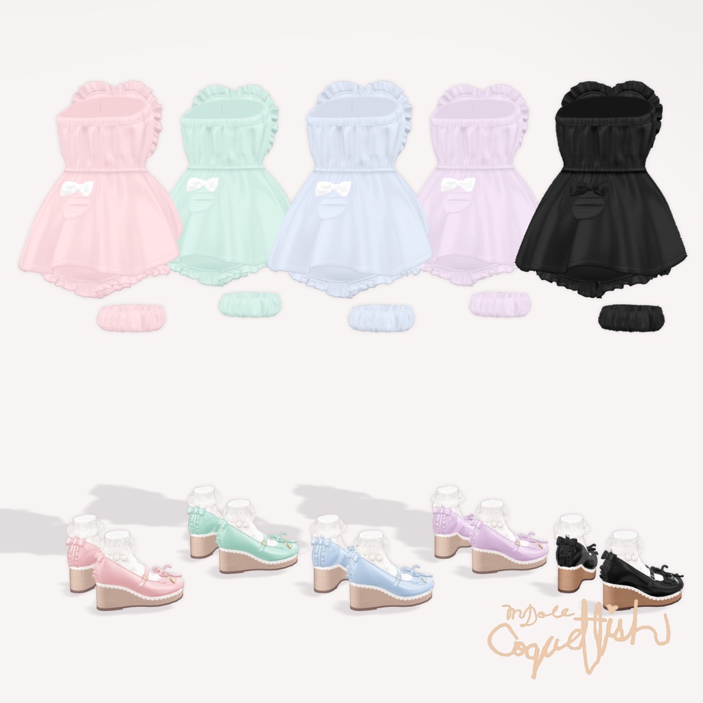 【25以上アバターセミ対応】Wrap Towel Doll【#MDoll_Coquettish】