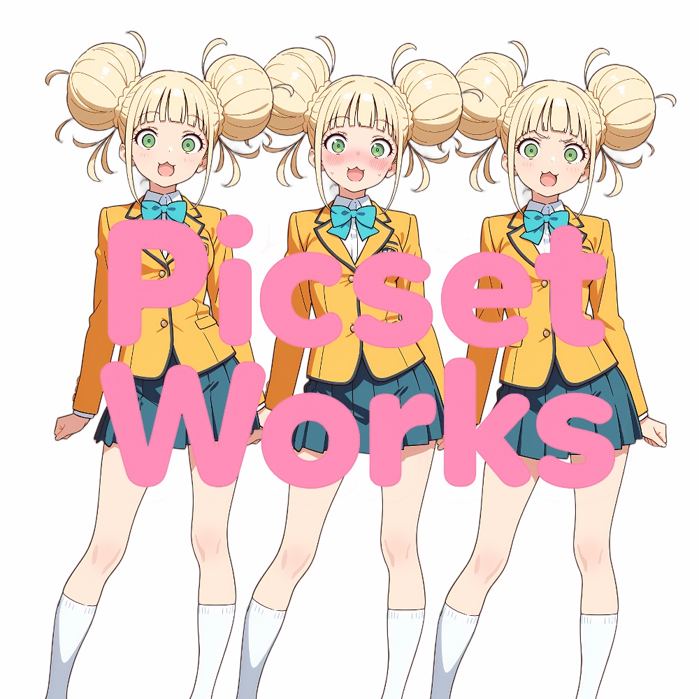 放課後トリオ3 - 女子高生立ち絵素材3体セット(表情差分付き)