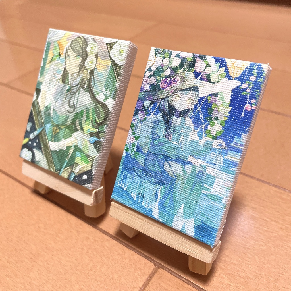 イーゼル付きミニキャンバス