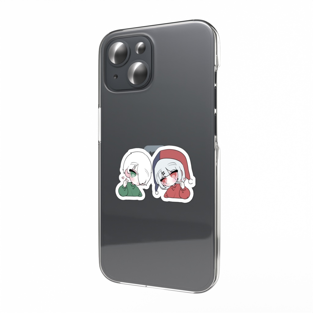 ルキアカルノとクラウンちゃん スマホステッカー