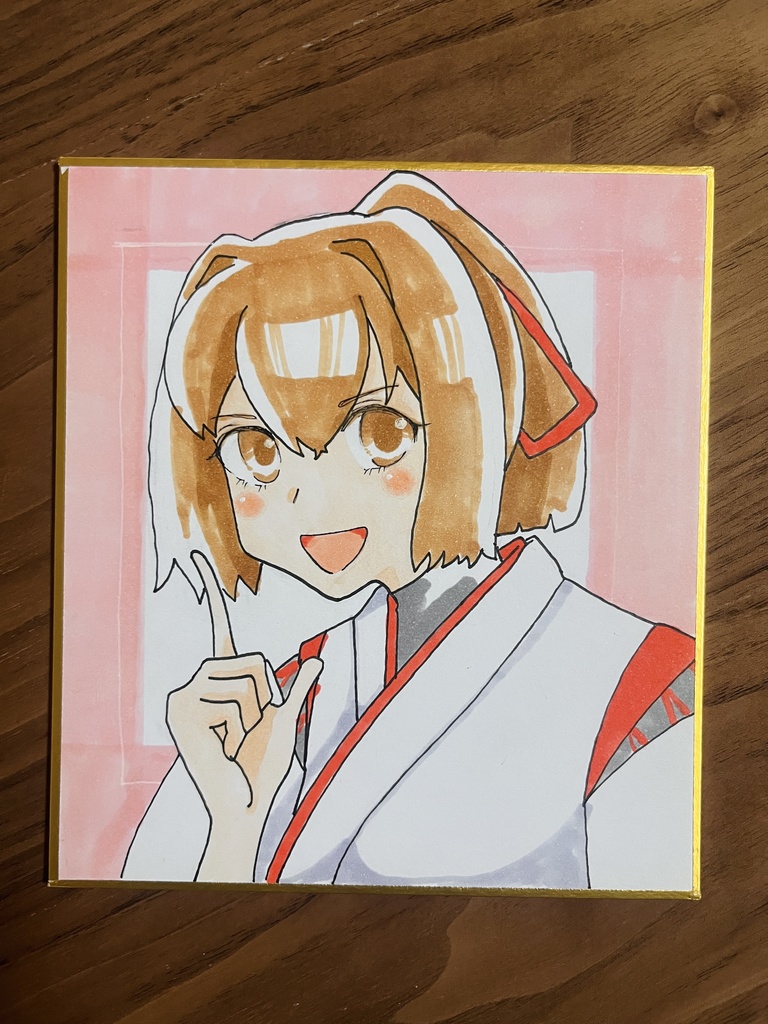 艦娘　伊勢ちゃんミニ色紙