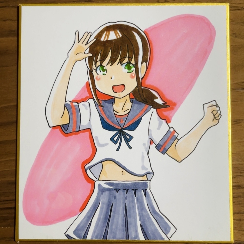 艦これ　吹雪ちゃんミニ色紙