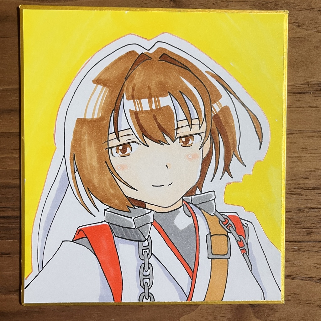 艦これ日向ちゃんミニ色紙