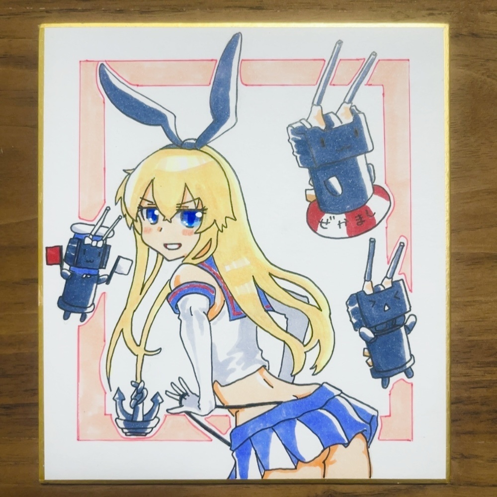 艦これ島風ちゃんミニ色紙