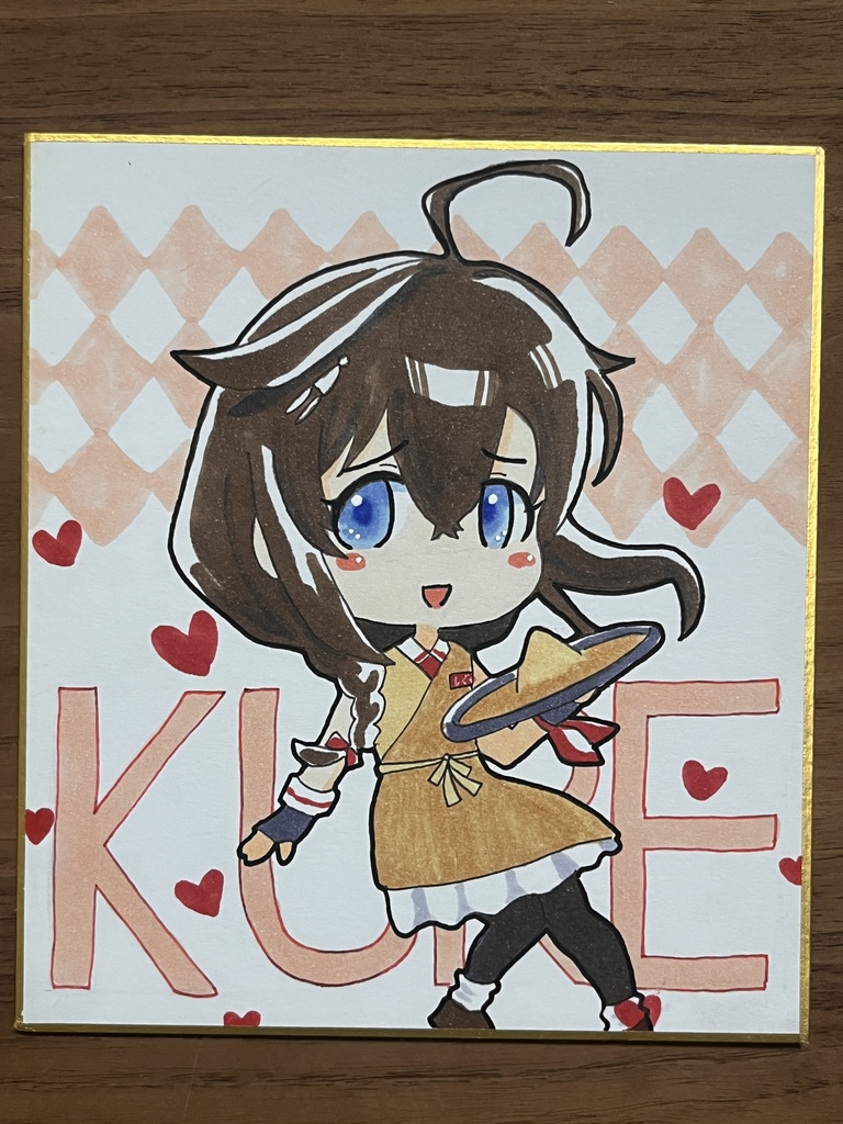 時雨ちゃんミニ色紙