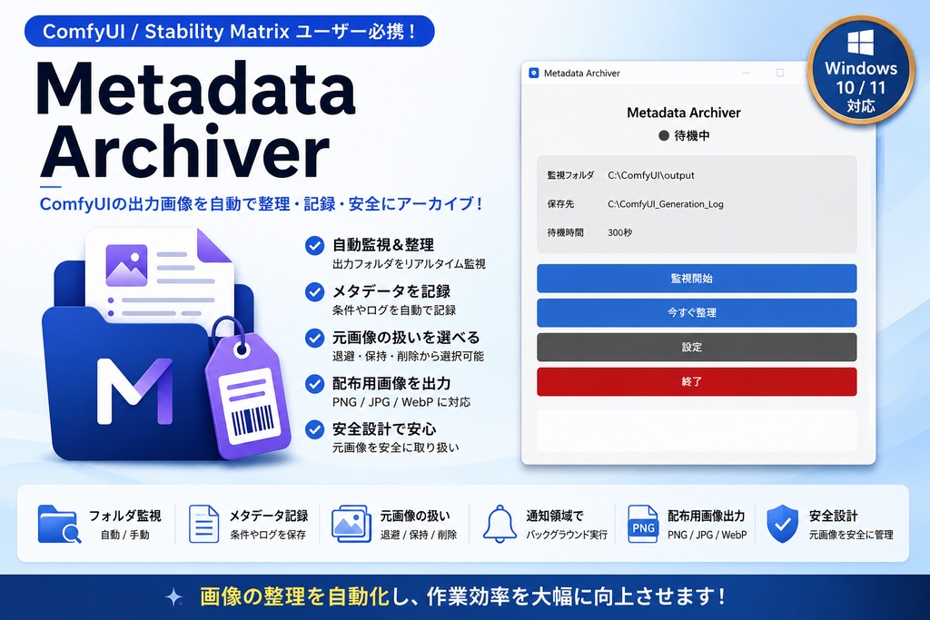 Metadata Archiver Version 1.0.0
