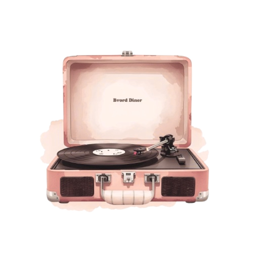 水彩ピンクのアンティーク旅行クリップアートセット(全11種類)