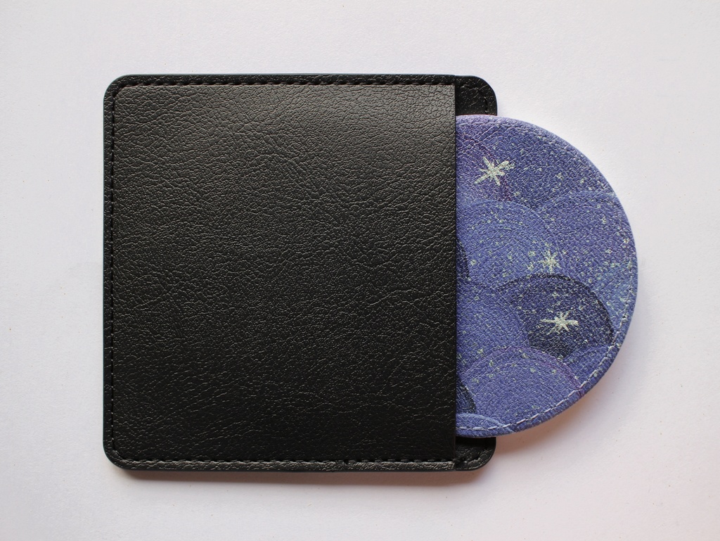 レザーミラー&専用ケースセット『宵星』