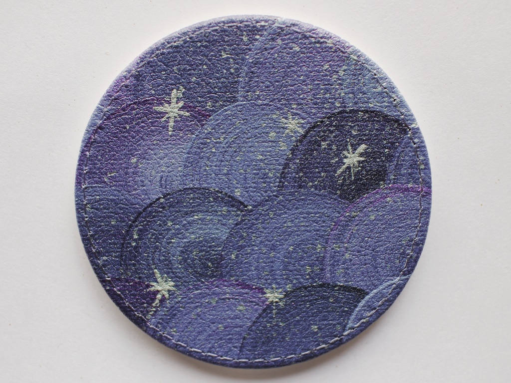 レザーミラー&専用ケースセット『宵星』