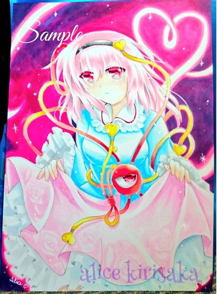 同人手描きイラストリクエスト簡易オーダー★ポストカード、小色紙size