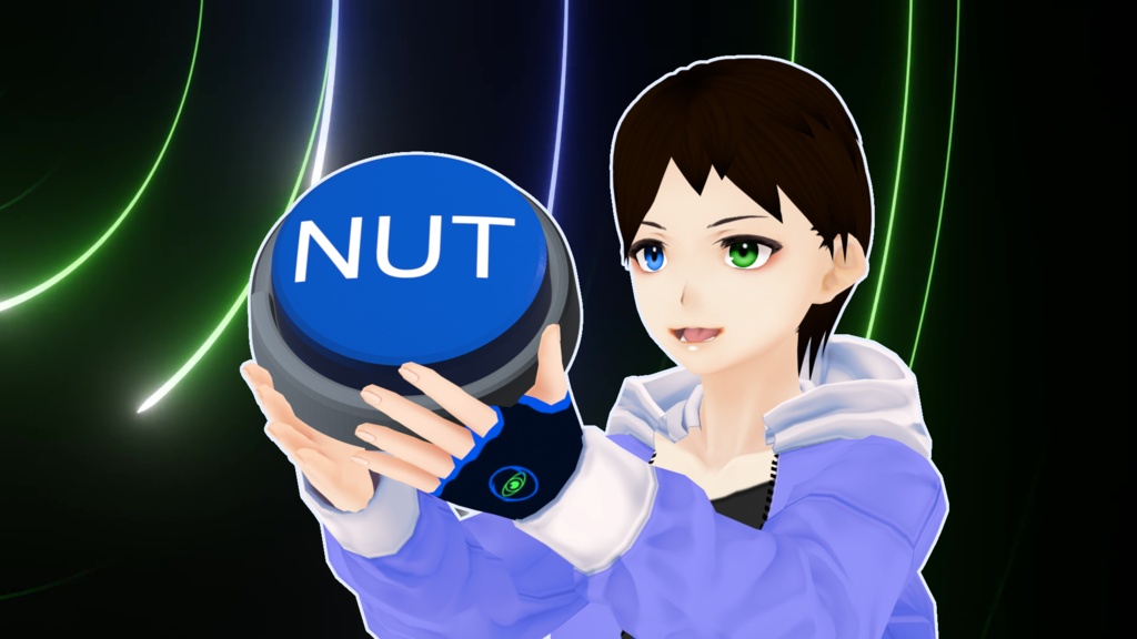 Nut button for VRchat and Vtubers