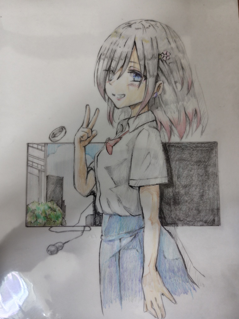 れんちゃん（ギャル）　 B5サイズ　　額あり　