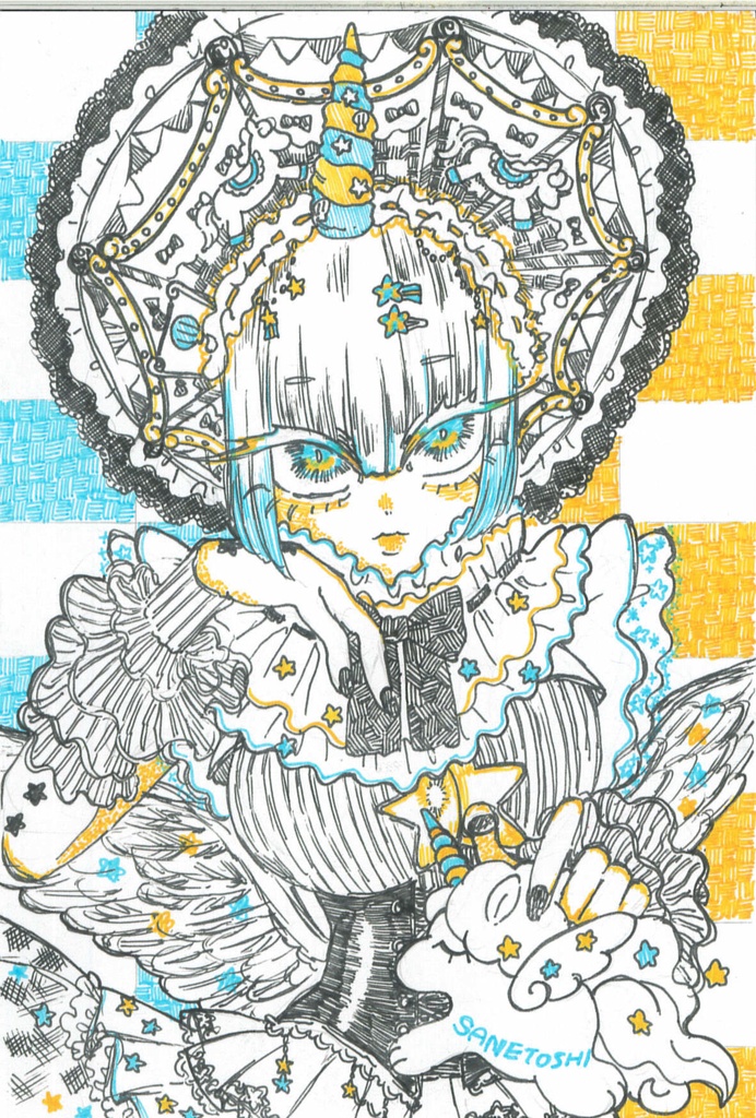 drawing-new year's card