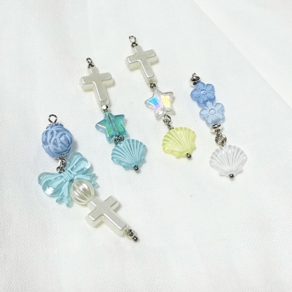 czech beads ear accessories-pastel