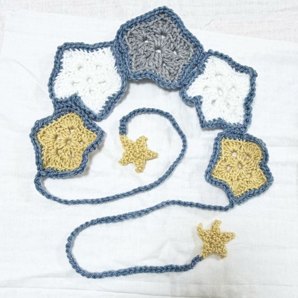 stars headdress-blue
