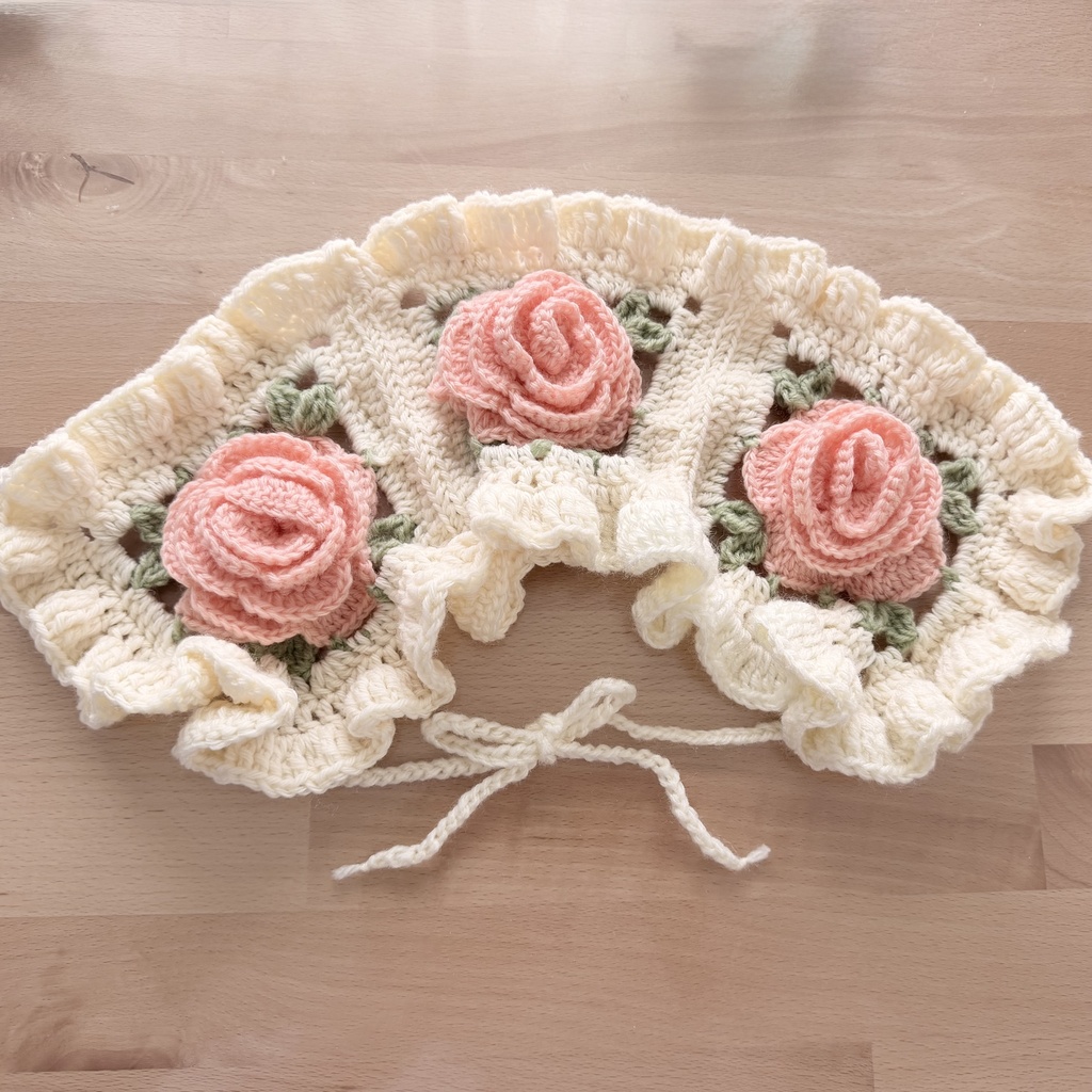 headdress-white＆rose