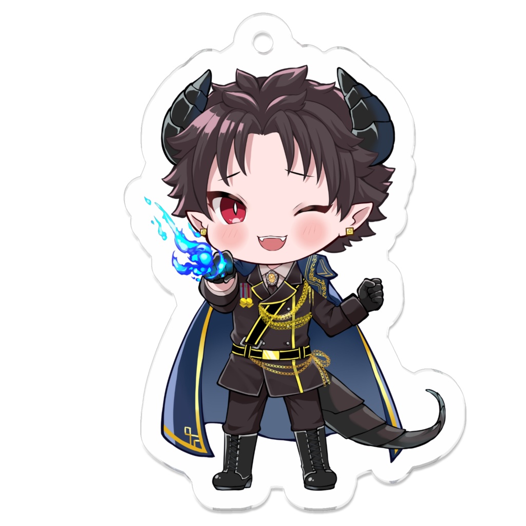 アドラー(やる気、ウィンク)アクリルキーホルダー