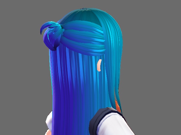 Half up bun【vroidヘアプリセット】