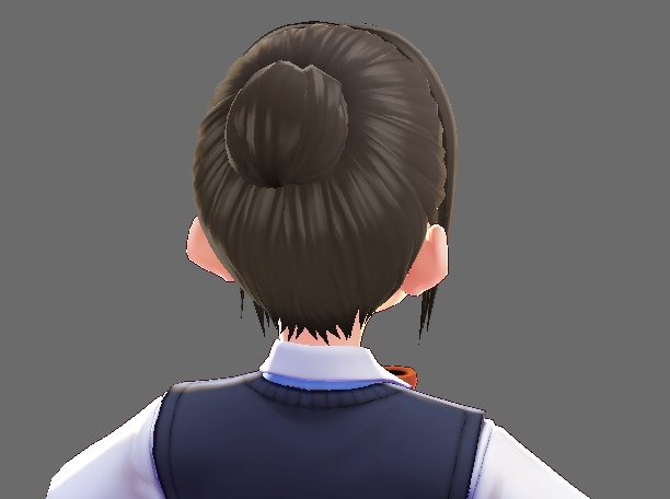 Simple bun【vroidヘアプリセット】