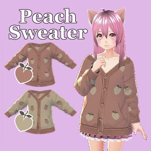 Peach Sweater【vroidテクスチャ】
