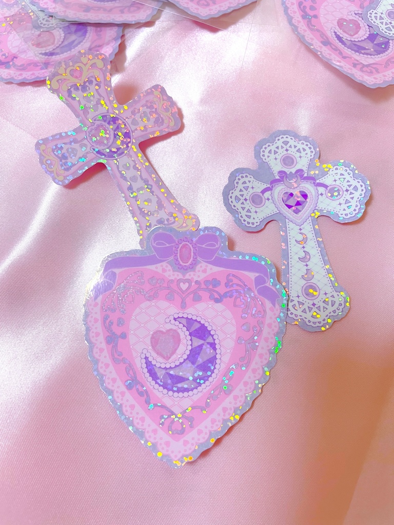 キラキラホロステッカー3枚セット