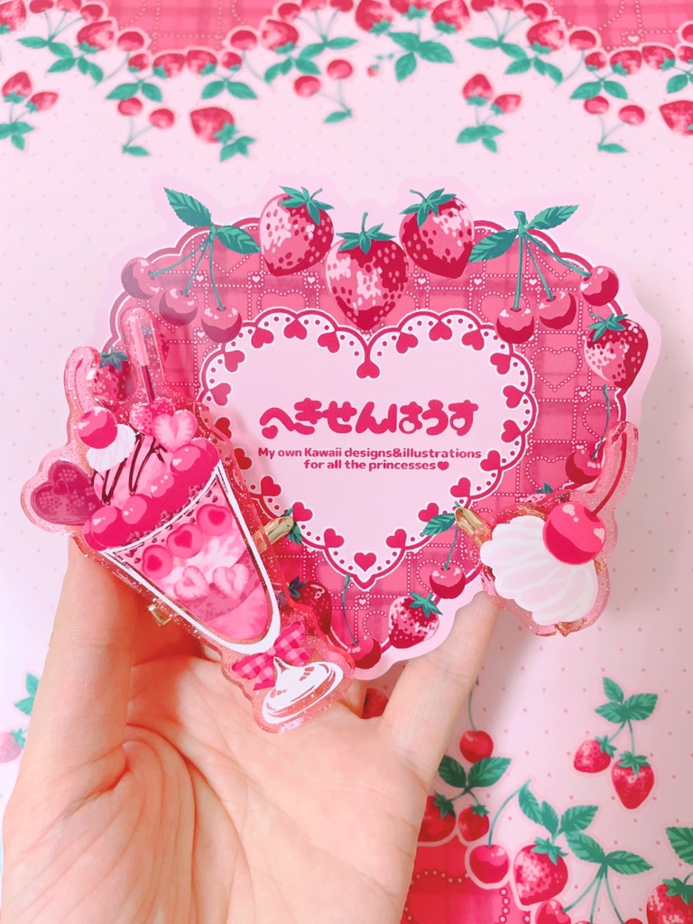 チェリーパフェのトッピング❤️ピン