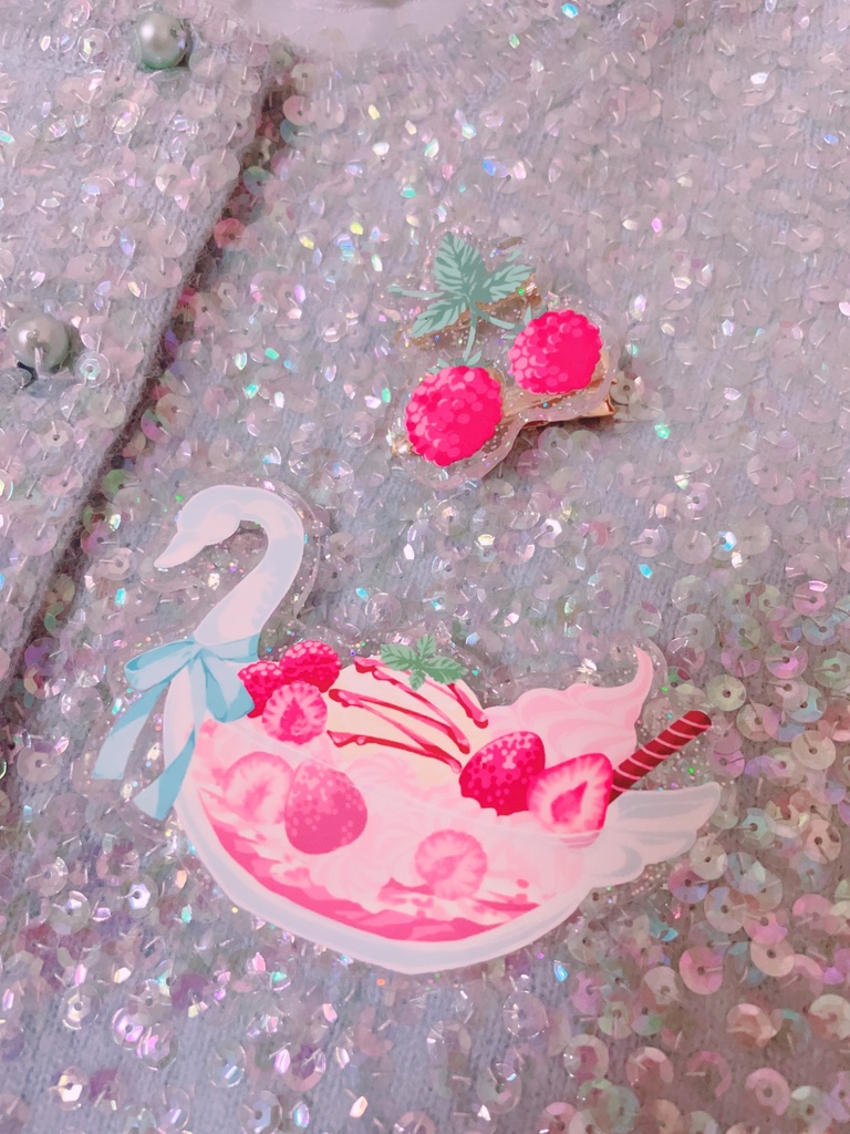 スワンパフェのトッピング♡ピン