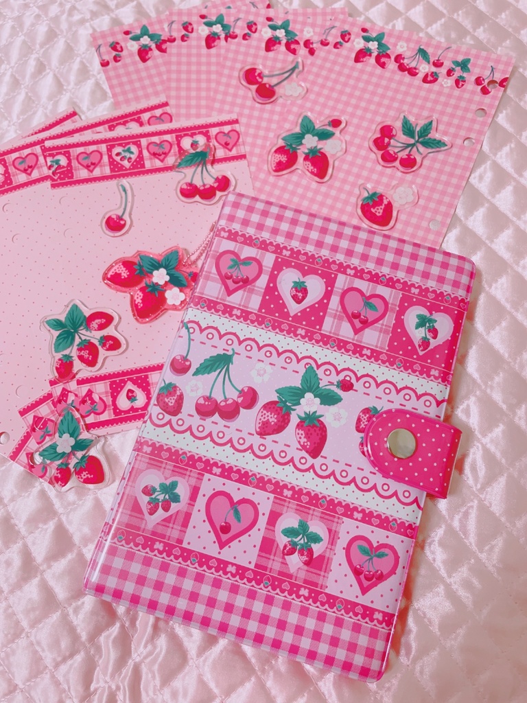 新作🍓シール帳リフィル、リング手帳